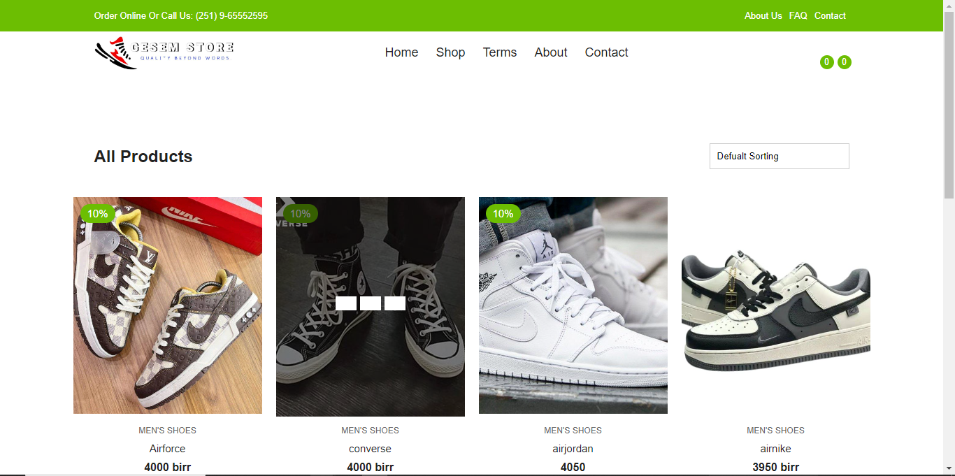Ecommerce Website